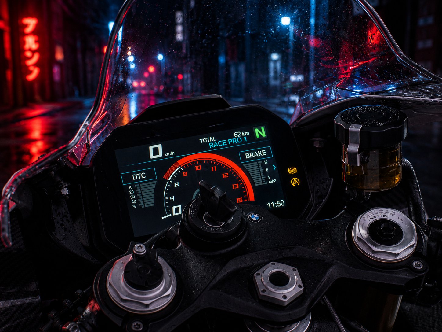 BMW S1000RR Race Pro dashboard